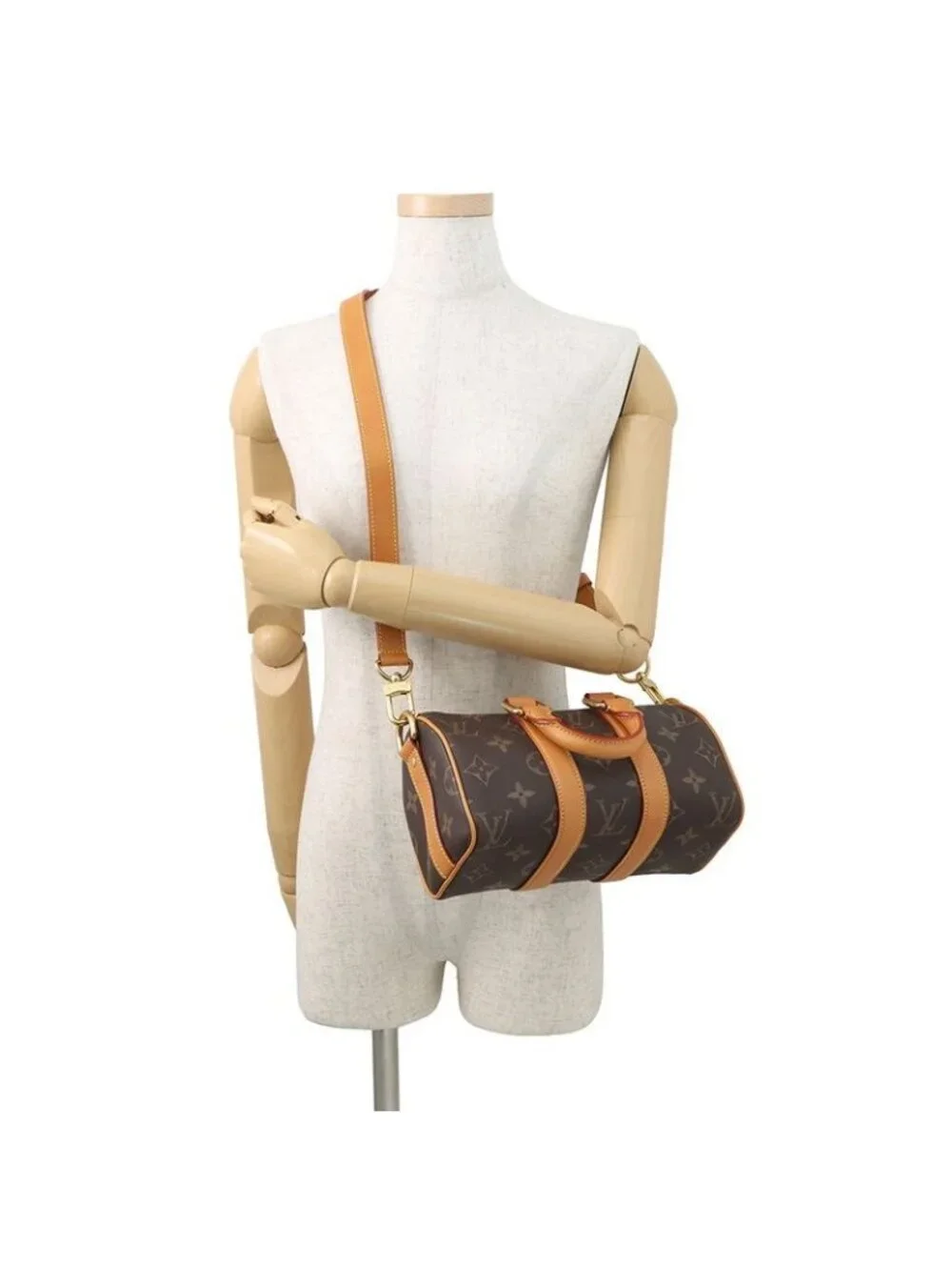 ★SOLD★ Louis Vuitton Handbag Otre Cuir Monogram Keepall Bandouliere 25 Bag 2-Way - Picture 5 of 10